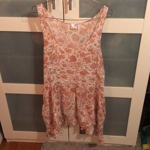 free people floral trapeze dress